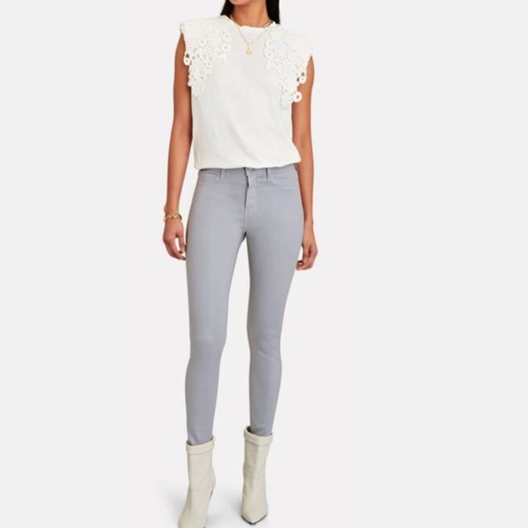 L'agence Margot High Rise Skinny Jeans 26 Gray - Picture 14 of 14